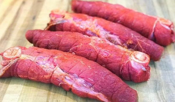 beef stuffed rolled round steak