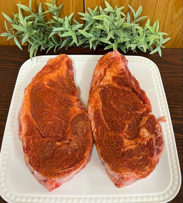 Seasoned Prime Ribeye Steaks